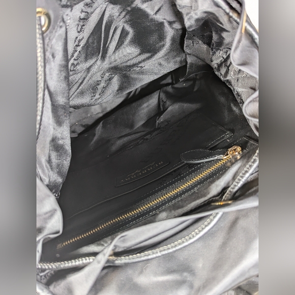 Burberry Nylon Rucksack Backpack Black Drawstring Bag - Picture 6 of 10